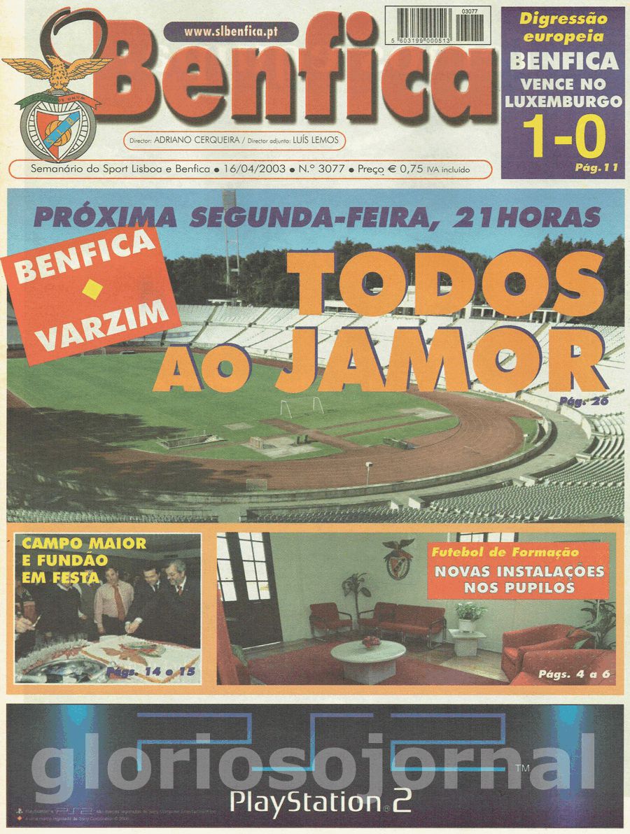 jornal o benfica 3077 2003-04-16